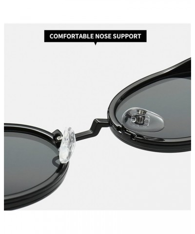 Retro Oval Sunglasses for Women Men Fashion Small Frame Sun Glasses 90s Style Hip-hop punk Glasses UV400 Brown $10.91 Oval