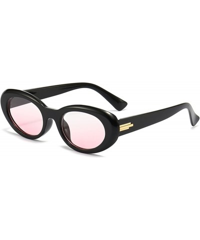 Retro Oval Small Frame Woman UV400h Outdoor Vacation Beach Driving Sunglasses E $15.19 Oval