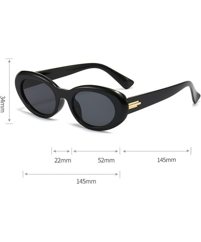 Retro Oval Small Frame Woman UV400h Outdoor Vacation Beach Driving Sunglasses E $15.19 Oval