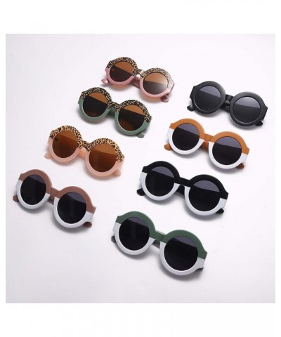 Large Frame Double Color Matching Sunglasses Retro Round Frame Party Street Shooting Decorative Glasses (Color : D, Size : Me...