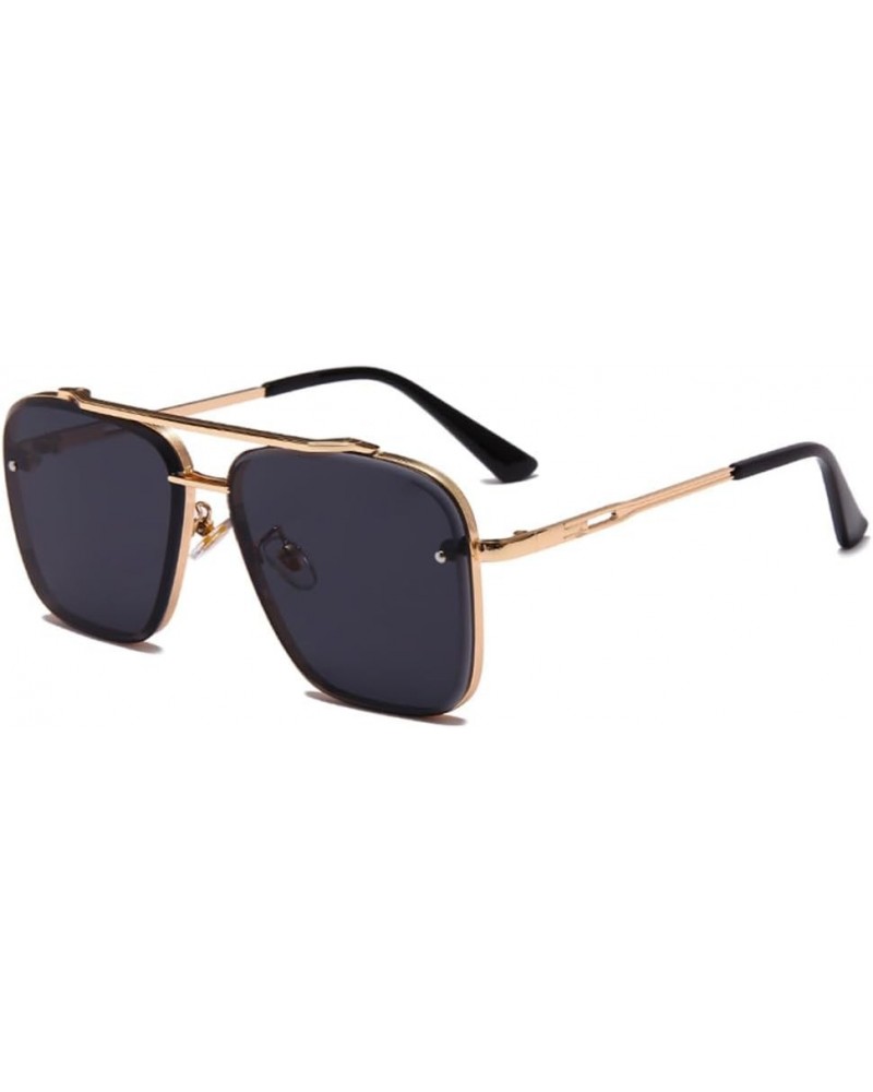 Sunglasses Summer Style Gradient lens Men Driving Sun glasses Glasses Gold Grey $29.51 Rectangular