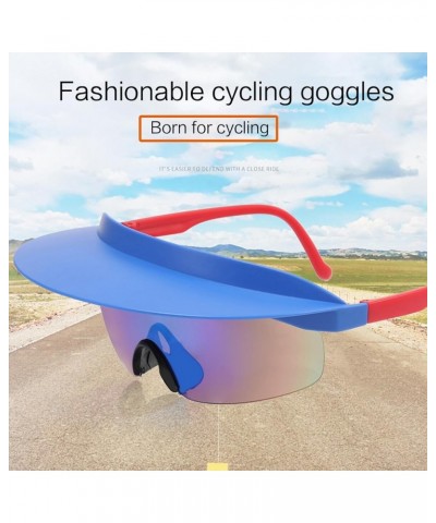 Oversized Shield Sport Sunglasses Men Women Outdoor Cycling Visors Sunglasses Sun Protective Eyewear for Hiking 5 5 $9.03 Sport