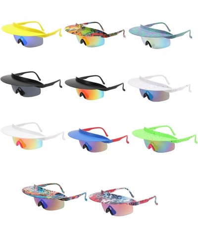 Oversized Shield Sport Sunglasses Men Women Outdoor Cycling Visors Sunglasses Sun Protective Eyewear for Hiking 5 5 $9.03 Sport