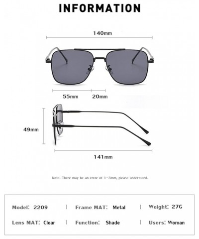 Fashion Metal Men and Women Sunglasses Women Outdoor Vacation Sunshade Driving (Color : E, Size : Medium) Medium D $16.63 Des...