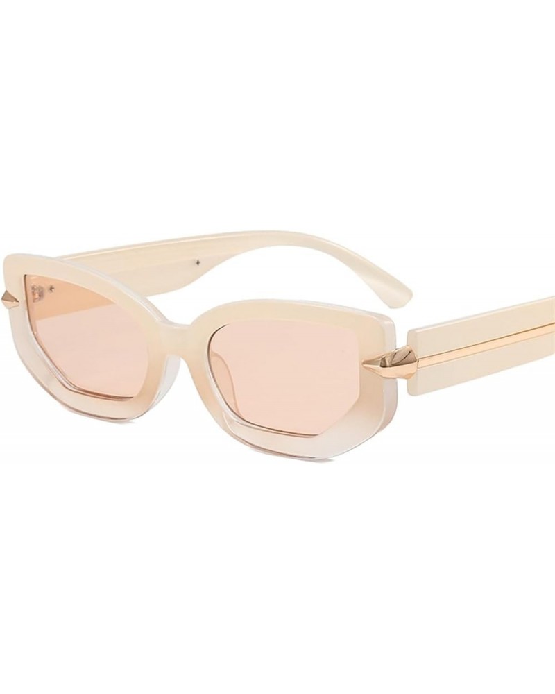 Cat Eye Small Frame Retro Sunglasses for Men and Women Outdoor Sports Fashion Sunglasses (Color : C, Size : 1) 1 E $18.02 Sport