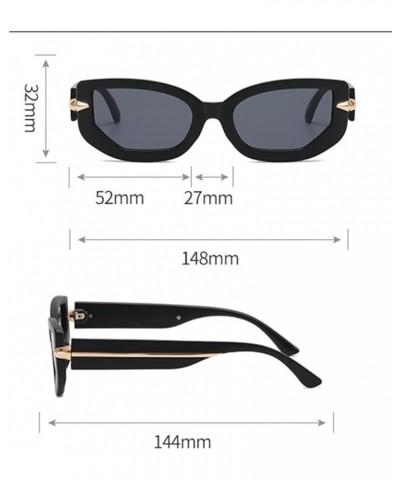 Cat Eye Small Frame Retro Sunglasses for Men and Women Outdoor Sports Fashion Sunglasses (Color : C, Size : 1) 1 E $18.02 Sport