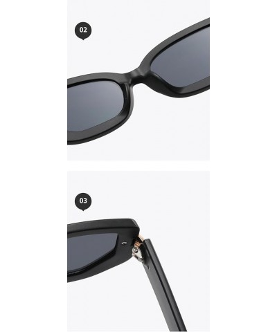 Cat Eye Small Frame Retro Sunglasses for Men and Women Outdoor Sports Fashion Sunglasses (Color : C, Size : 1) 1 E $18.02 Sport