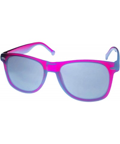 Mens Fuchsia Rectangle Plastic Square Sunglass H010 $20.73 Rectangular