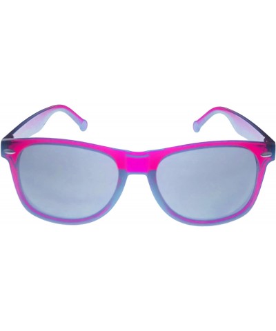 Mens Fuchsia Rectangle Plastic Square Sunglass H010 $20.73 Rectangular