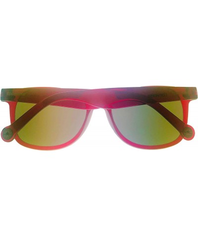 Mens Fuchsia Rectangle Plastic Square Sunglass H010 $20.73 Rectangular