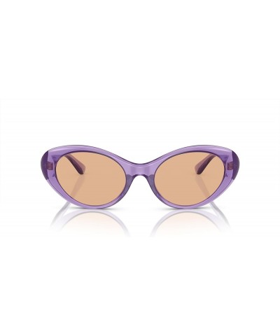 Woman Sunglasses Black Frame, Dark Grey Lenses, 53MM Purple Transparent $45.87 Cat Eye