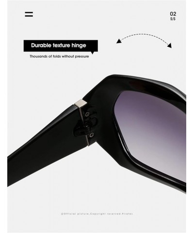 Fashion Big Frame Men and Women Sunglasses Outdoor Holiday Beach Decoration (Color : A, Size : Medium) Medium E $16.71 Designer