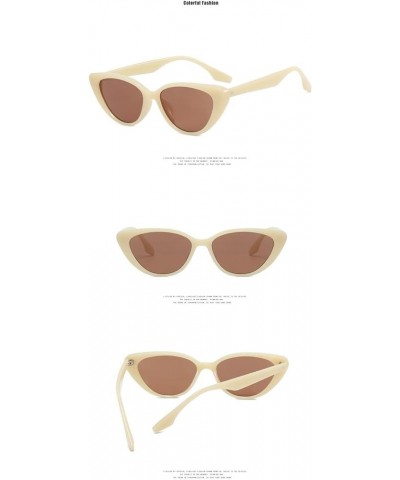 Cat Eye Men and Women Fashion Sunglasses Outdoor Holiday Decoration Sunglasses (Color : D, Size : 1) 1 E $12.42 Designer