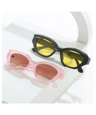 Simple Cat Eye Female Men And Women Sunglasses Outdoor Vacation Trendy UV400 Sunglasses Gift F $16.61 Cat Eye