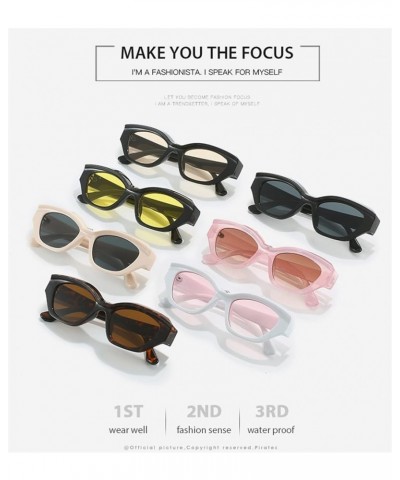 Simple Cat Eye Female Men And Women Sunglasses Outdoor Vacation Trendy UV400 Sunglasses Gift F $16.61 Cat Eye