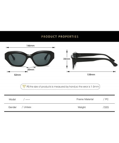 Simple Cat Eye Female Men And Women Sunglasses Outdoor Vacation Trendy UV400 Sunglasses Gift F $16.61 Cat Eye