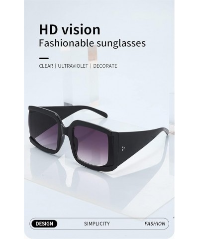 Fashion Men and Women Outdoor Holiday Street Shooting Decorative Sunglasses (Color : C, Size : 1) 1 B $12.14 Designer