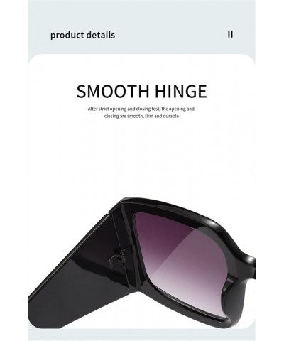 Fashion Men and Women Outdoor Holiday Street Shooting Decorative Sunglasses (Color : C, Size : 1) 1 B $12.14 Designer