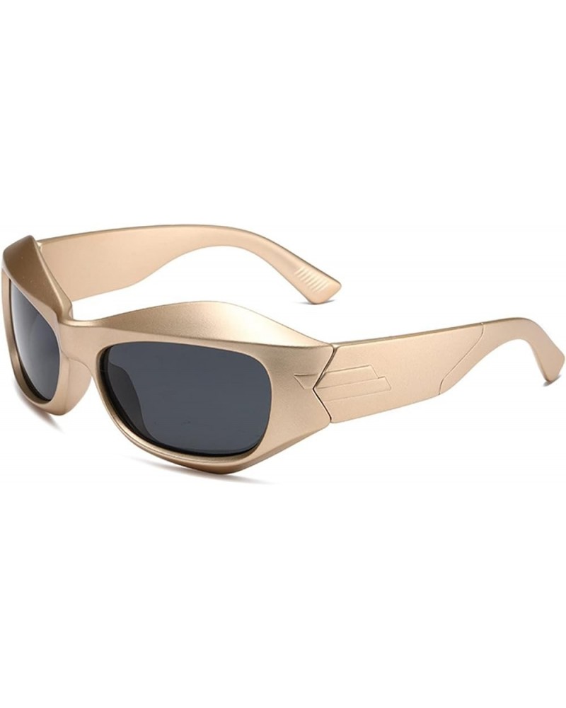 Cat Eye Punk Men and Women Outdoor Sports Fashion Sunglasses (Color : C, Size : 1) 1 I $18.82 Sport