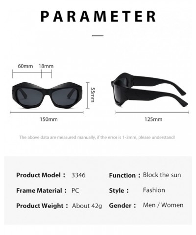 Cat Eye Punk Men and Women Outdoor Sports Fashion Sunglasses (Color : C, Size : 1) 1 I $18.82 Sport