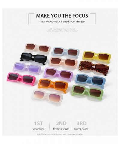 Small Frame Fashion Square Sunglasses Outdoor Vacation Decorative Sunglasses Sunglasses Womens (Color : 9, Size : One Size) O...