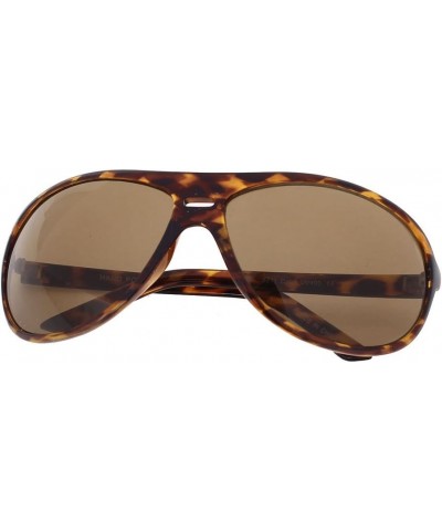 Qtqgoitem Lady Plastic Full Frame Single Bridge Uni Lens Sunglasses Brown (Model: 150 276 06d ae6 4d5) $11.13 Designer