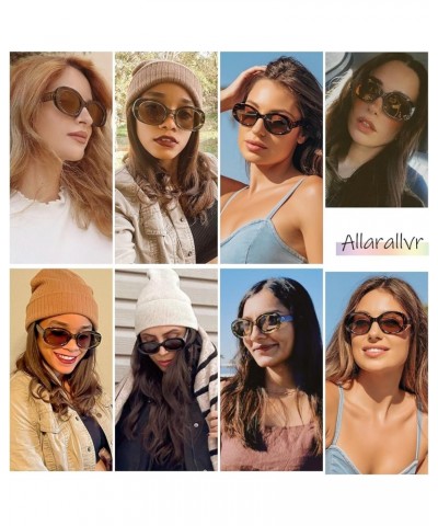 Retro Oval Polarized Sunglasses for Women and Men Vintage Designer Style Gafas De Sol Para Mujer AR82023 Tortoise+deep Tortoi...