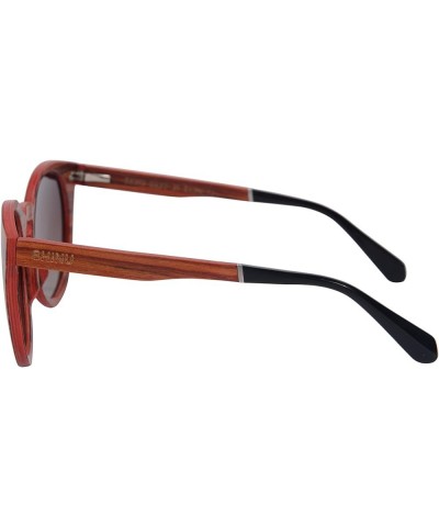 Retro Vintage Polarized Wood Sunglasses Wood Frame-SG73006 Redsandalwood, Gradient Brown gradient brown $20.40 Aviator