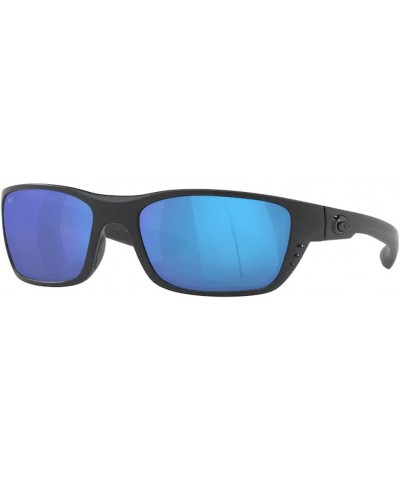 mens Whitetip Polarized Pillow Sunglasses With Designer iWear Eyewear Kit 01 Blackout / Blue Mirror 580g Glass Polarized $74....