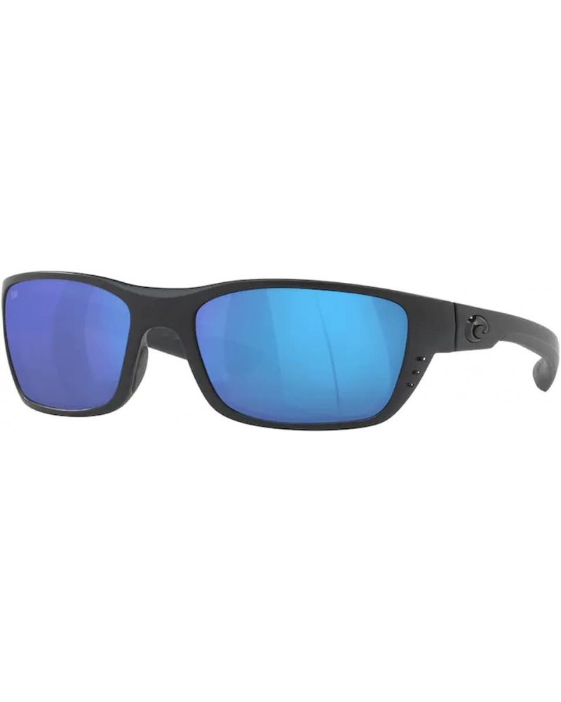 mens Whitetip Polarized Pillow Sunglasses With Designer iWear Eyewear Kit 01 Blackout / Blue Mirror 580g Glass Polarized $74....