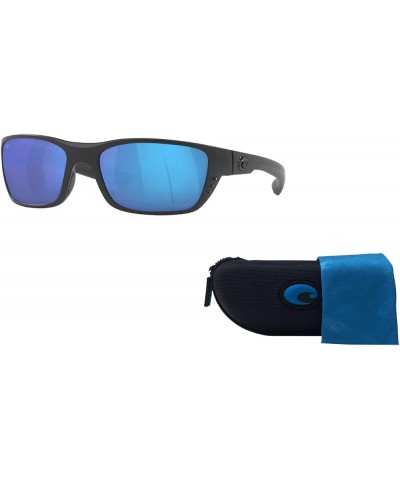 mens Whitetip Polarized Pillow Sunglasses With Designer iWear Eyewear Kit 01 Blackout / Blue Mirror 580g Glass Polarized $74....