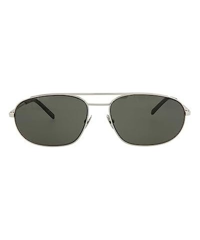 Saint Laurent Round/Oval Sunglasses Silver Silver Grey Luxury Eyewear Made In Italy Metal Frame Designer Fashion for Everyday...