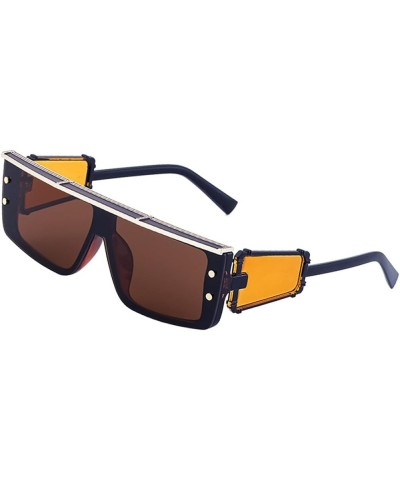 Men's Steam Punk Square Black Sports Sunglasses - HD Lenses for Fishing, Driving, Running K3 $11.20 Square