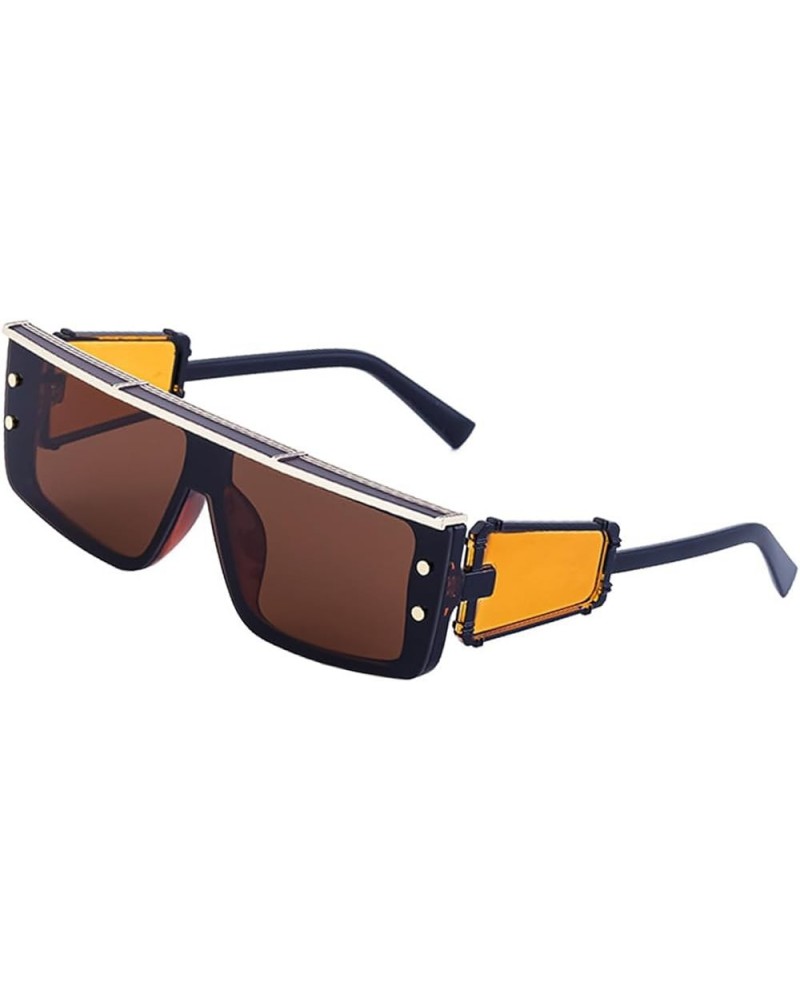 Men's Steam Punk Square Black Sports Sunglasses - HD Lenses for Fishing, Driving, Running K3 $11.20 Square