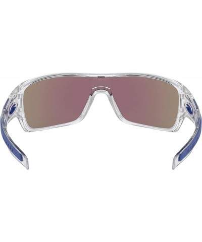 Men's Oo9307 Turbine Rotor Rectangular Sunglasses Polished Clear/Sapphire Iridium $66.44 Rectangular