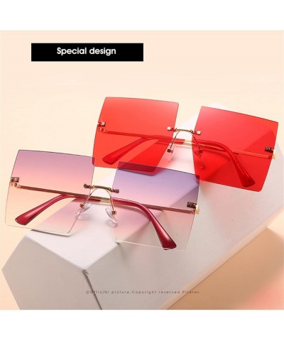 Square Frameless Metal Fashion Sunglasses for Men and Women Outdoor Vacation Sports Sunglasses (Color : 2, Size : 1) 1 3 $15....