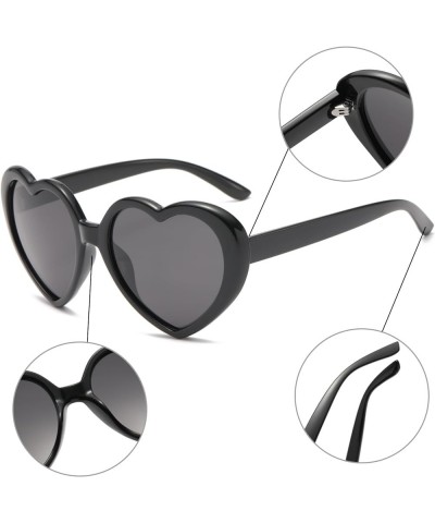 Retro Heart Sunglasses - Vintage Women Love Shaped Polarized Sunglasses Sun Glasses for Party Wedding Traveling Green Black $...