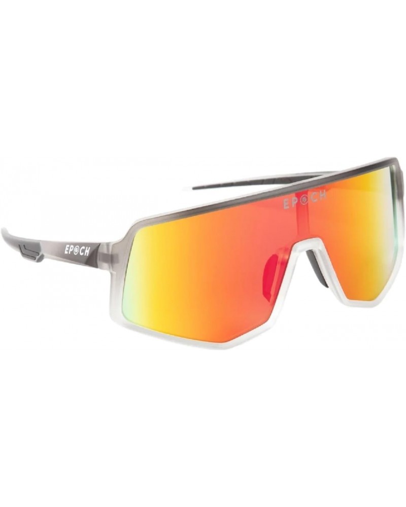 Epoch L2 Sport Wrap Crystal Matte Black To Clear Frame Rainbow Mirror Sunglasses $29.23 Sport