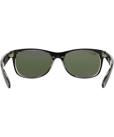 RB2132 New Wayfarer Sunglasses + Vision Group Accessories Bundle Black on Transparent/Crystal Green Polarized (605258) $76.12...