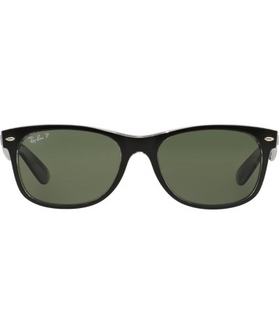 RB2132 New Wayfarer Sunglasses + Vision Group Accessories Bundle Black on Transparent/Crystal Green Polarized (605258) $76.12...