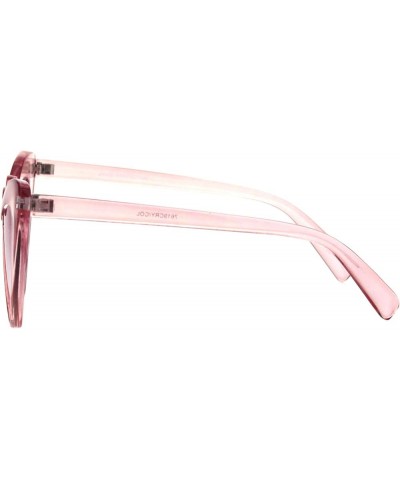 Womens Oversized Cateye Heart Shape Sunglasses Translucent Colors UV 400 Pink $7.98 Cat Eye