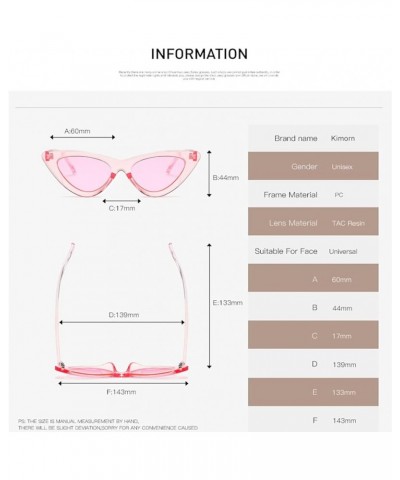 Cat Eye Sunglasses Women Clout Goggles Kurt Cobain Retro Sun Glasses K0566 Pink $7.94 Wayfarer