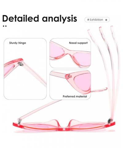 Cat Eye Sunglasses Women Clout Goggles Kurt Cobain Retro Sun Glasses K0566 Pink $7.94 Wayfarer