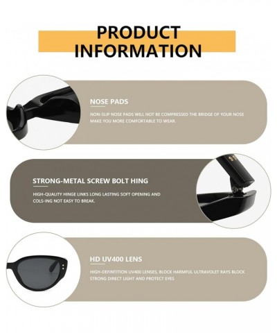 Retro Cat Eye Sunglasses for Women Men Vintage Cateye Designer Sunnies UV400 AM062 Black/Brown $6.88 Cat Eye