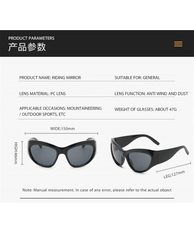 Cycling Driving Fashion Sunglasses for Men and Women Street Sports Outdoor Large Frame Sunglasses (Color : A, Size : 1) 1 C $...