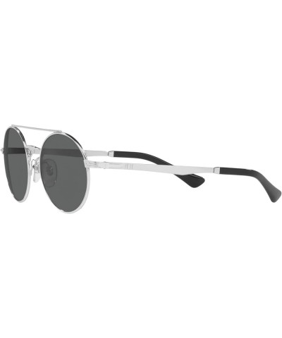 PO2496S Round Sunglasses Silver/Dark Grey $67.28 Round