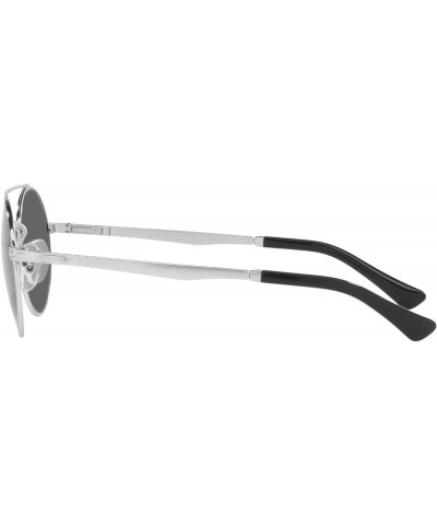 PO2496S Round Sunglasses Silver/Dark Grey $67.28 Round