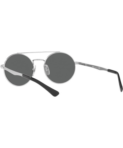 PO2496S Round Sunglasses Silver/Dark Grey $67.28 Round