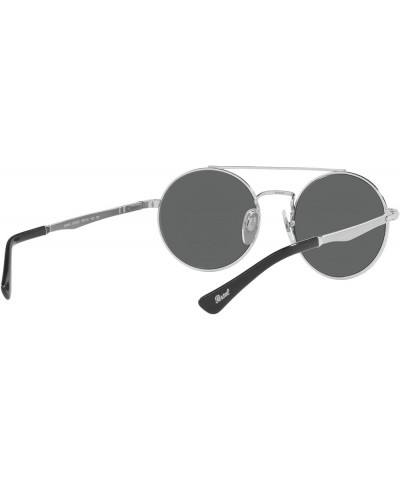 PO2496S Round Sunglasses Silver/Dark Grey $67.28 Round