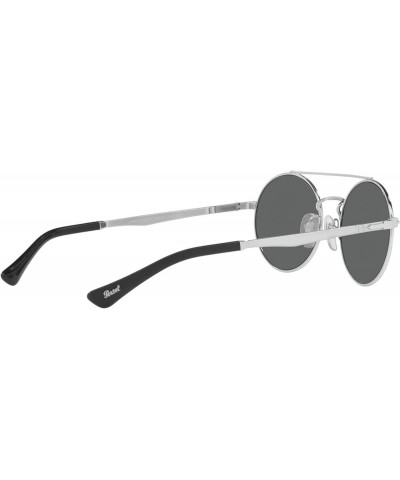 PO2496S Round Sunglasses Silver/Dark Grey $67.28 Round